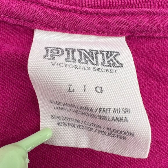 Victorias Secret Pink Long Sleeve Aztec Print Pocket Top Large - Picture 2 of 7